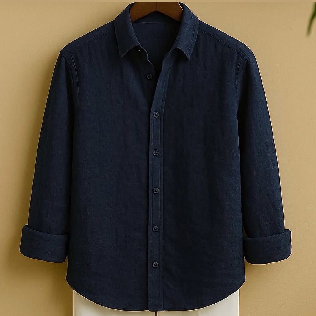 The Deep Navy Essential Button-Down Shirt